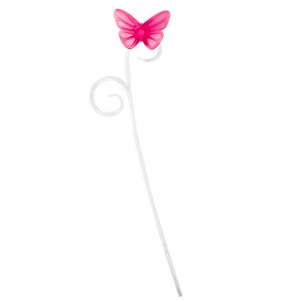 Plant Stick Butterfly Pink